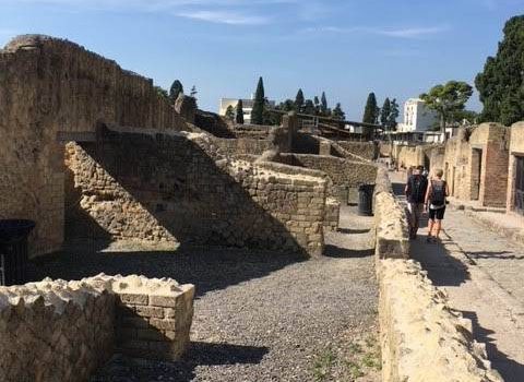 stone walls at Herculaneum